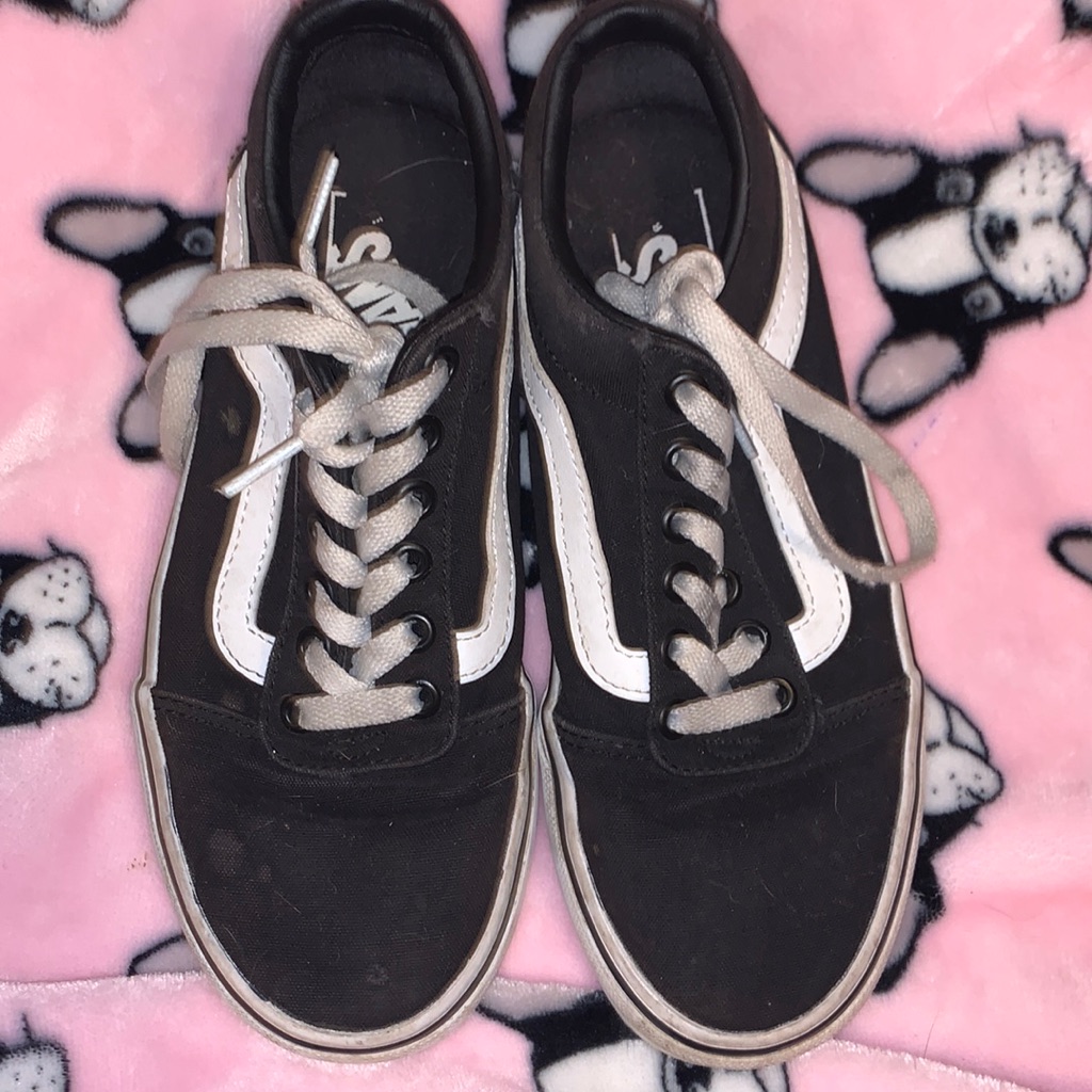 Vintage Black Stripped Vans 90s